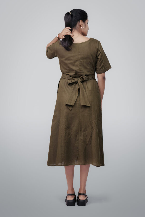 Wrap Linen Dress. - Image 2